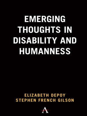 cover image of Emerging Thoughts in Disability and Humanness